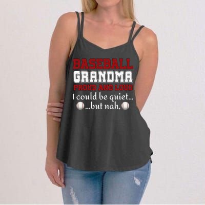 Baseball Grandma Proud And Loud Women Women's Strappy Tank