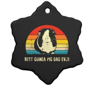 Best Guinea Pig Dad Ever Funny Guinea Pig Daddy Ceramic Star Ornament