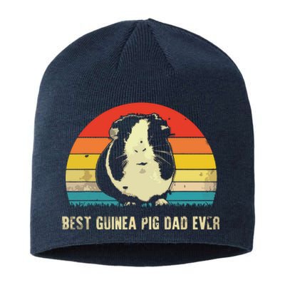 Best Guinea Pig Dad Ever Funny Guinea Pig Daddy Sustainable Beanie