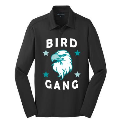 Bird Gang Philadelphia Pride Silk Touch Performance Long Sleeve Polo