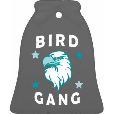 Bird Gang Philadelphia Pride Ceramic Bell Ornament