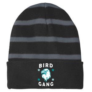 Bird Gang Philadelphia Pride Striped Beanie with Solid Band