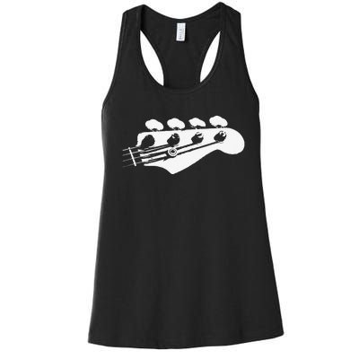 Bass Guitar Player Bassist Guitarist Musician Music Women's Racerback Tank