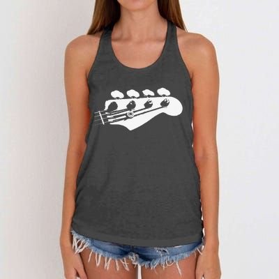 Bass Guitar Player Bassist Guitarist Musician Music Women's Knotted Racerback Tank