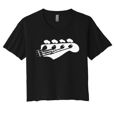 Bass Guitar Player Bassist Guitarist Musician Music Women's Crop Top Tee