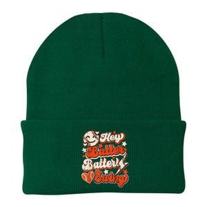 Baseball Game Player Funny Hey Batter Batter Swing Knit Cap Winter Beanie