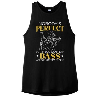 Bass Guitar Player Bassist Guitarist Musician Music Ladies PosiCharge Tri-Blend Wicking Tank