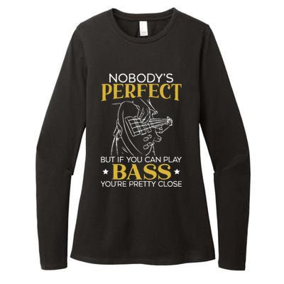 Bass Guitar Player Bassist Guitarist Musician Music Womens CVC Long Sleeve Shirt