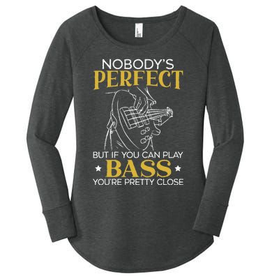 Bass Guitar Player Bassist Guitarist Musician Music Women's Perfect Tri Tunic Long Sleeve Shirt