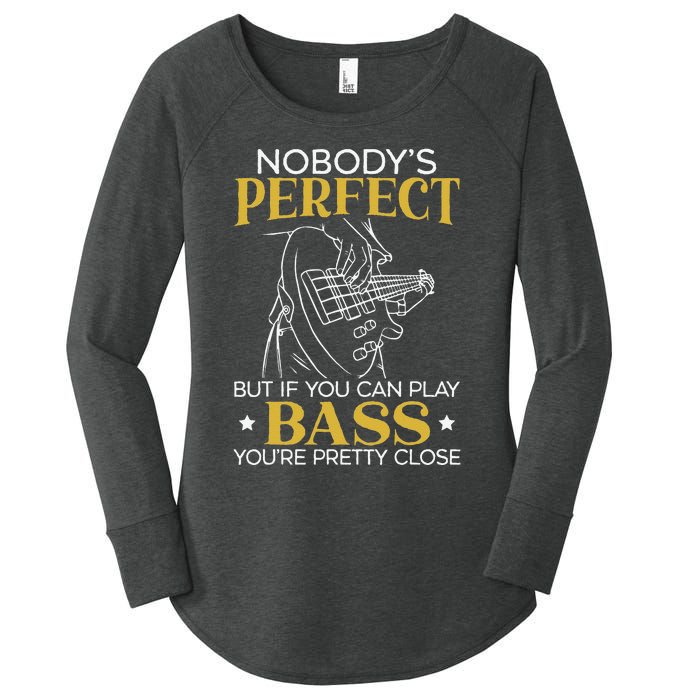 Bass Guitar Player Bassist Guitarist Musician Music Women's Perfect Tri Tunic Long Sleeve Shirt