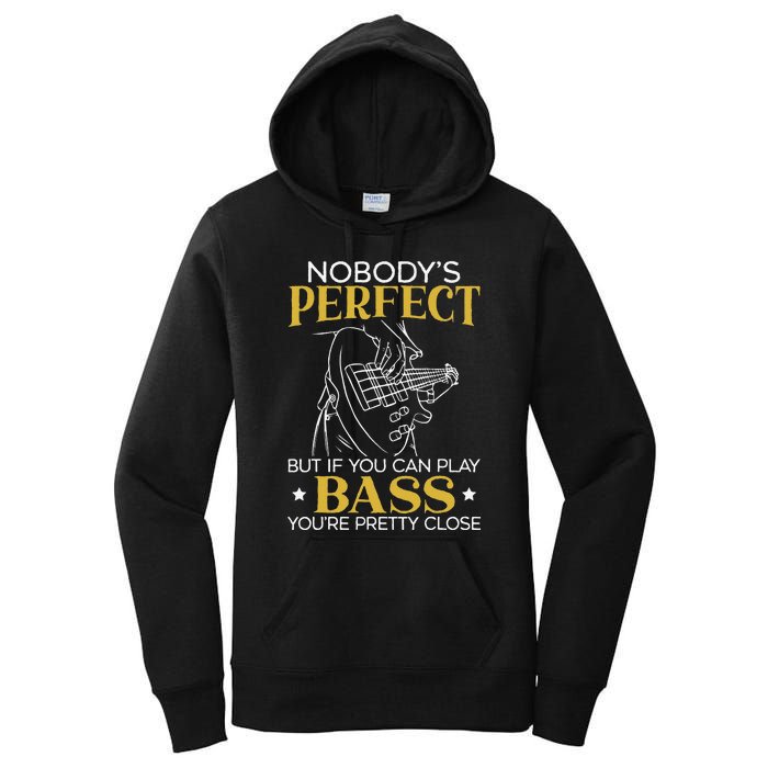 Bass Guitar Player Bassist Guitarist Musician Music Women's Pullover Hoodie