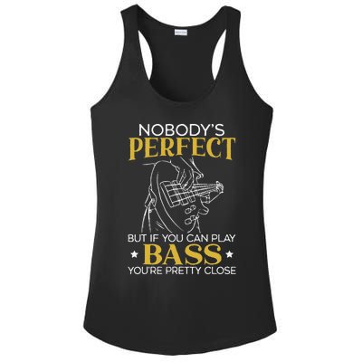 Bass Guitar Player Bassist Guitarist Musician Music Ladies PosiCharge Competitor Racerback Tank