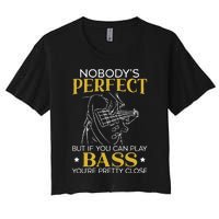 Bass Guitar Player Bassist Guitarist Musician Music Women's Crop Top Tee