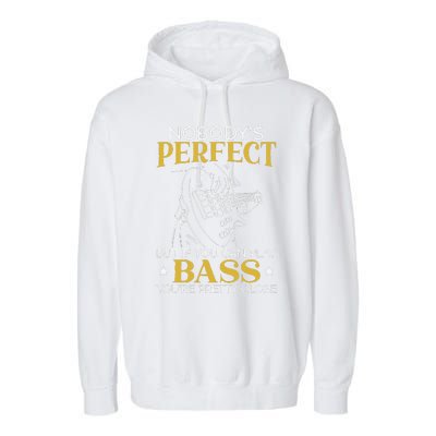 Bass Guitar Player Bassist Guitarist Musician Music Garment-Dyed Fleece Hoodie