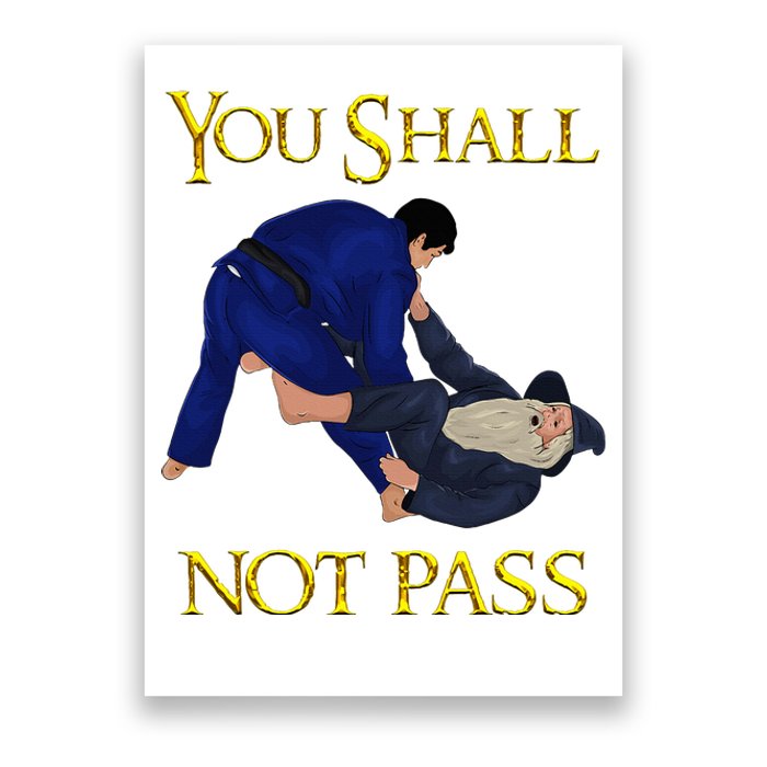 Bjj Guard Passing You Shall Not Pass Brazilian Jiu Jitsu Poster