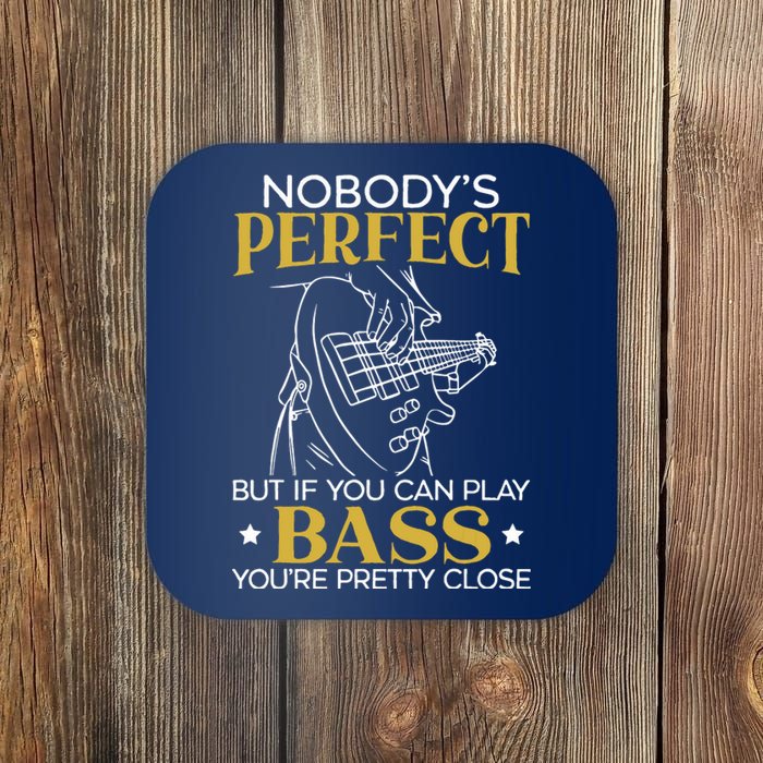 Bass Guitar Player Bassist Guitarist Musician Music Coaster