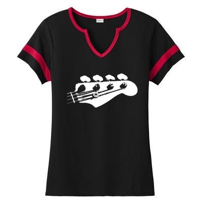 Bass Guitar Player Bassist Gift Ladies Halftime Notch Neck Tee