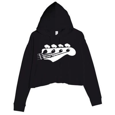 Bass Guitar Player Bassist Gift Crop Fleece Hoodie