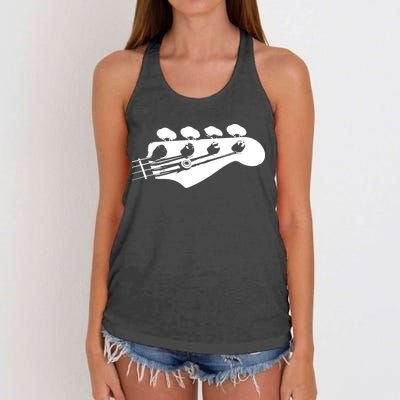 Bass Guitar Player Bassist Gift Women's Knotted Racerback Tank
