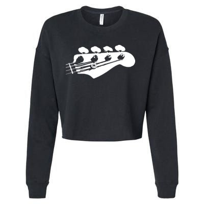 Bass Guitar Player Bassist Gift Cropped Pullover Crew