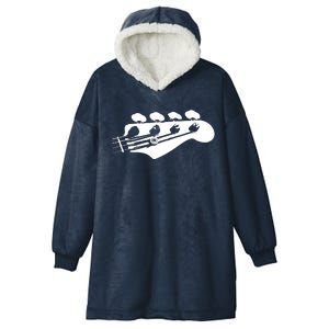 Bass Guitar Player Bassist Gift Hooded Wearable Blanket