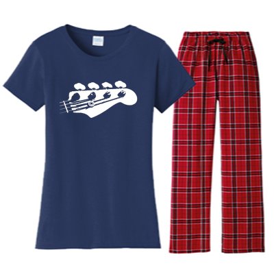 Bass Guitar Player Bassist Gift Women's Flannel Pajama Set