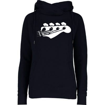 Bass Guitar Player Bassist Gift Womens Funnel Neck Pullover Hood