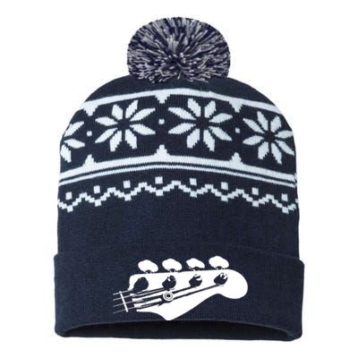 Bass Guitar Player Bassist Gift USA-Made Snowflake Beanie