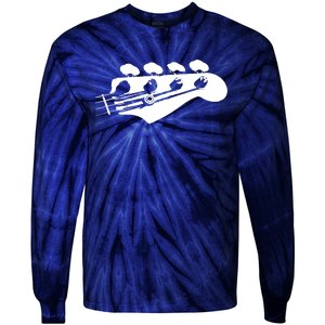 Bass Guitar Player Bassist Gift Tie-Dye Long Sleeve Shirt