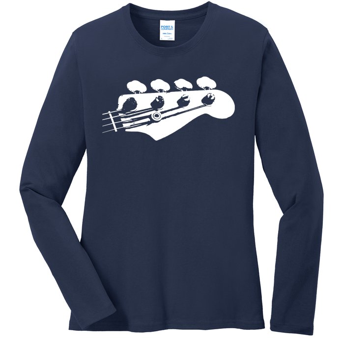 Bass Guitar Player Bassist Gift Ladies Long Sleeve Shirt