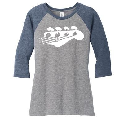 Bass Guitar Player Bassist Gift Women's Tri-Blend 3/4-Sleeve Raglan Shirt