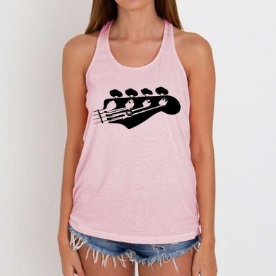 Bass Guitar Player Bassist Gift Women's Knotted Racerback Tank