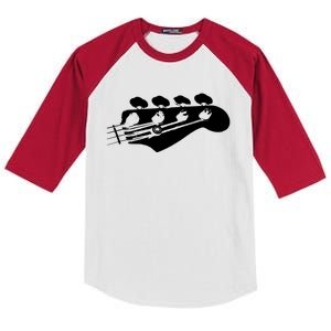 Bass Guitar Player Bassist Gift Kids Colorblock Raglan Jersey