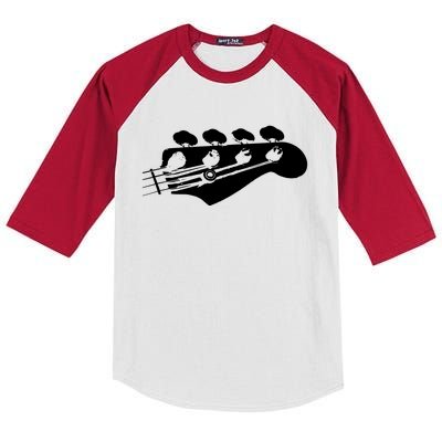 Bass Guitar Player Bassist Gift Kids Colorblock Raglan Jersey