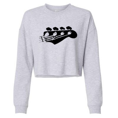 Bass Guitar Player Bassist Gift Cropped Pullover Crew