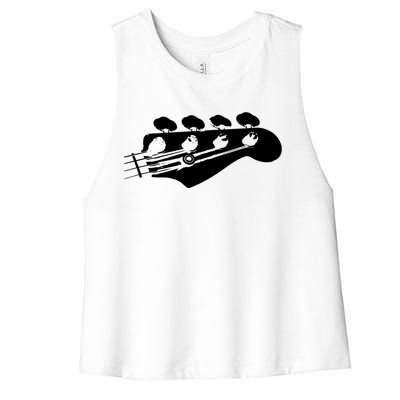 Bass Guitar Player Bassist Gift Women's Racerback Cropped Tank