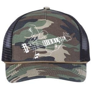 Bass Guitar Player Music Guitarist Musician Rock Retro Rope Trucker Hat Cap