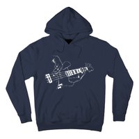 Bass Guitar Player Music Guitarist Musician Rock Hoodie