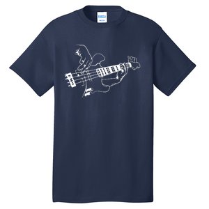 Bass Guitar Player Music Guitarist Musician Rock Tall T-Shirt