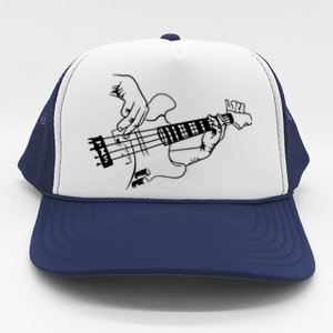 Bass Guitar Player Music Guitarist Musician Rock Trucker Hat