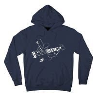 Bass Guitar Player Music Guitarist Musician Rock Tall Hoodie