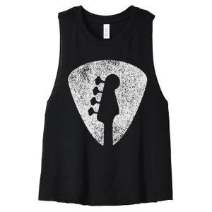 Bass Guitar Player Bassist Guitarist Musician Music Women's Racerback Cropped Tank