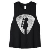 Bass Guitar Player Bassist Guitarist Musician Music Women's Racerback Cropped Tank