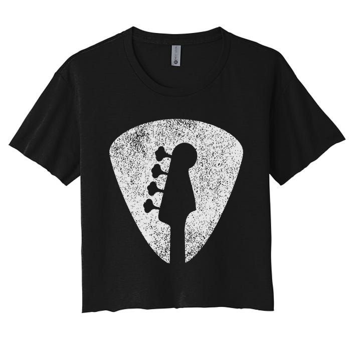 Bass Guitar Player Bassist Guitarist Musician Music Women's Crop Top Tee