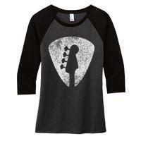 Bass Guitar Player Bassist Guitarist Musician Music Women's Tri-Blend 3/4-Sleeve Raglan Shirt