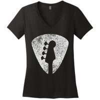 Bass Guitar Player Bassist Guitarist Musician Music Women's V-Neck T-Shirt