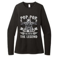 Biker Grandpa Poppop The Man Myth The Legend Motorcycle Womens CVC Long Sleeve Shirt