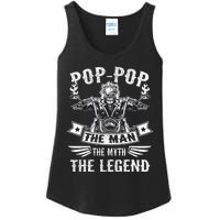 Biker Grandpa Poppop The Man Myth The Legend Motorcycle Ladies Essential Tank