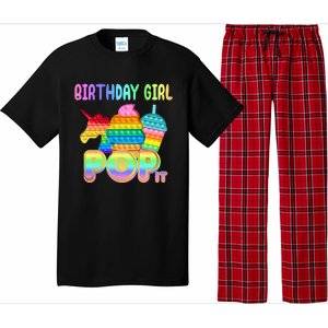 Birthday Girl Pop It Funny Cute Colorful Pajama Set