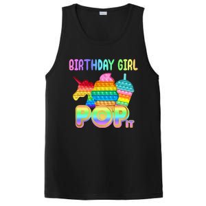 Birthday Girl Pop It Funny Cute Colorful PosiCharge Competitor Tank